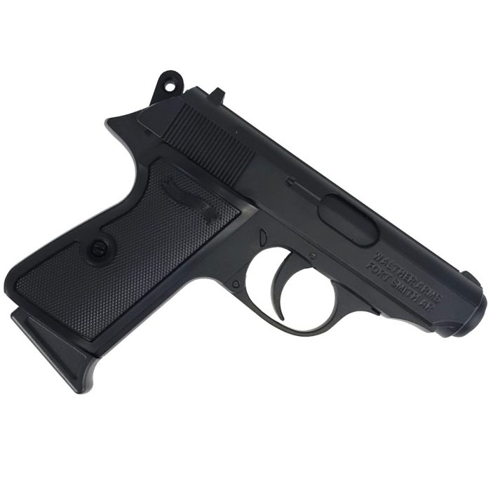 Walther PPK Manual Springer - 007's Iconic Conceal Carry Gel Blaster Replica - Black