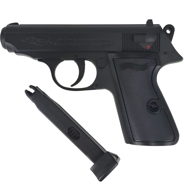 Walther PPK Manual Springer - 007's Iconic Conceal Carry Gel Blaster Replica - Black