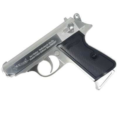 Walther PPK Manual Springer – 007’s Iconic Conceal Carry Gel Blaster Replica – Silver