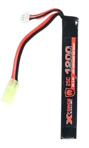 X-Force Black Label 1200mah 7.4v Lipo Battery Mini Tamiya