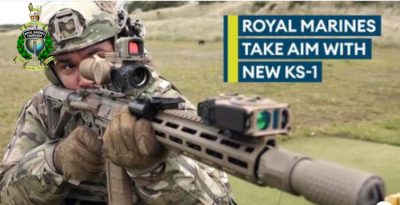 Royal Marines using the KS-1