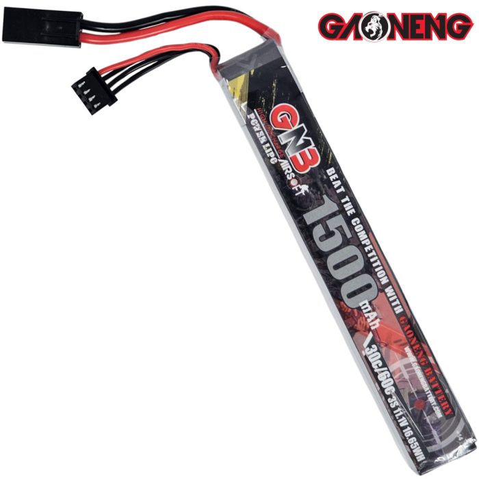 GAOGENG 1500mah 11.1v Li-Po Gel Blaster Battery Mini Tamiya plug