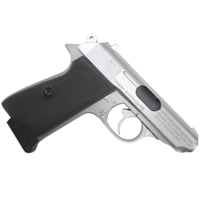 007's Walther PPK Manual Springer - Gel/Foam dart Blaster Replica - Silver