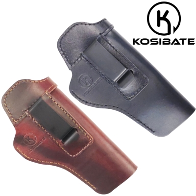 KOSIBATE RH Conceal Carry Leather Holster – Brown or Black