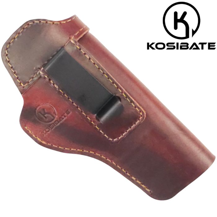 KOSIBATE Conceal Carry Leather Holster - Brown or Black