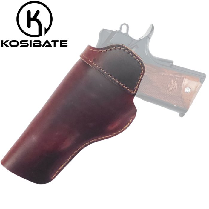 KOSIBATE Conceal Carry Leather Holster - Brown or Black