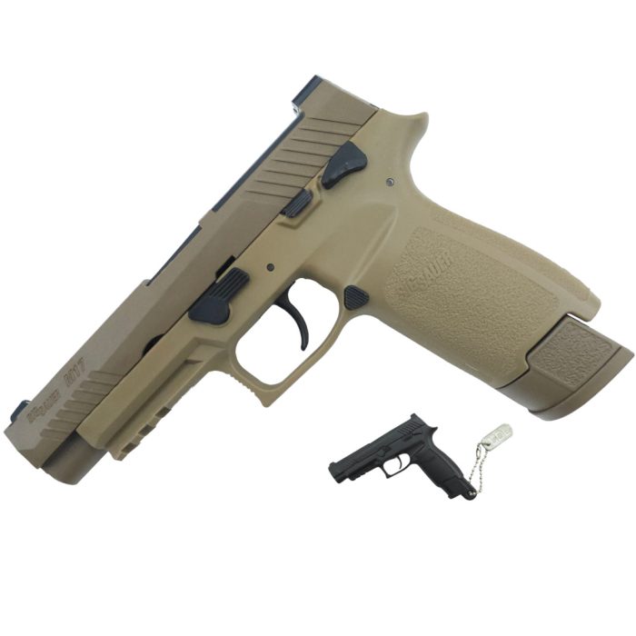 UDL SIG P320 (M17) Semi-Auto Electric Gel Blaster Pistol - Tan