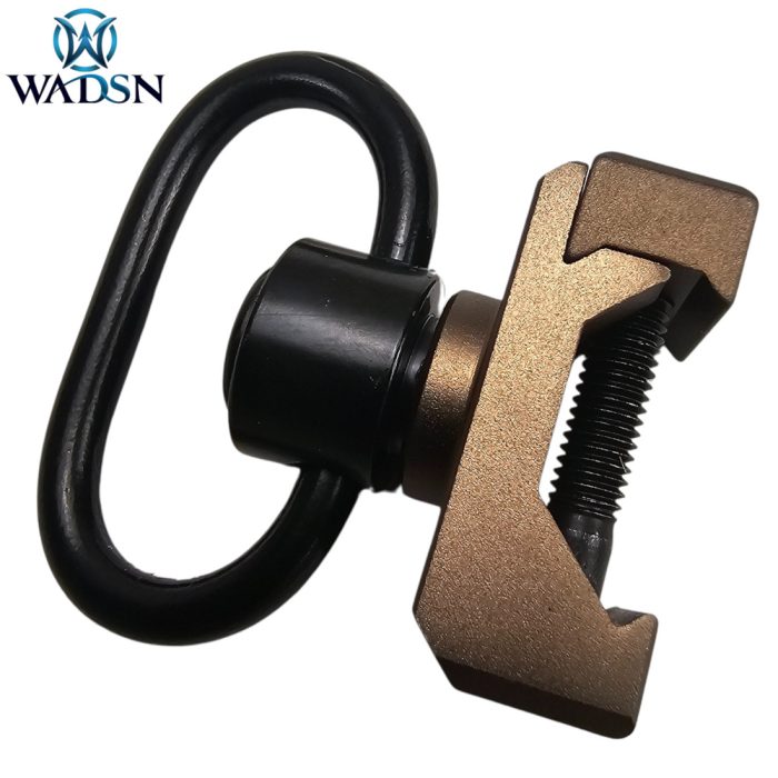 WADSN QD Swivel Sling Mount - Dark Earth for Picatinny Rail Gel Blasters