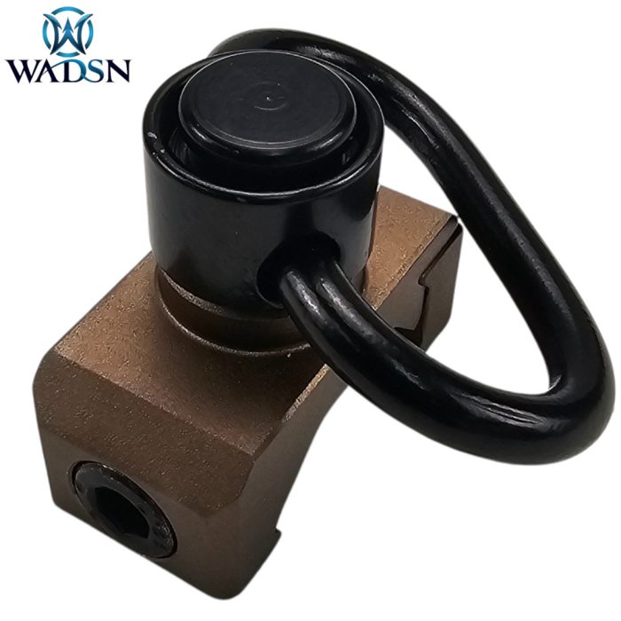 WADSN QD Swivel Sling Mount - Dark Earth for Picatinny Rail Gel Blasters