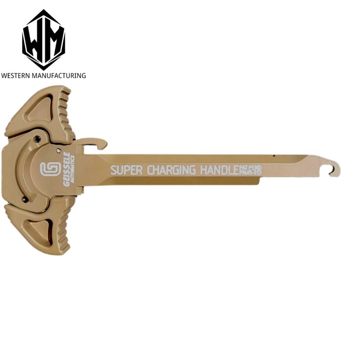 WM Geissele CNC AEG Gel Blaster Charging Handle - Flat Dark Earth (FDE)