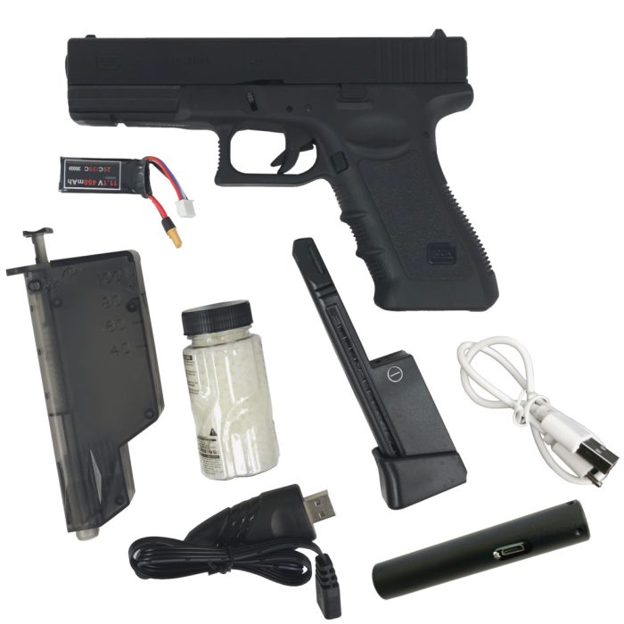 XYH Electric Glock 22 Metal Slide Gel Blaster Pistol / Laser Pistol