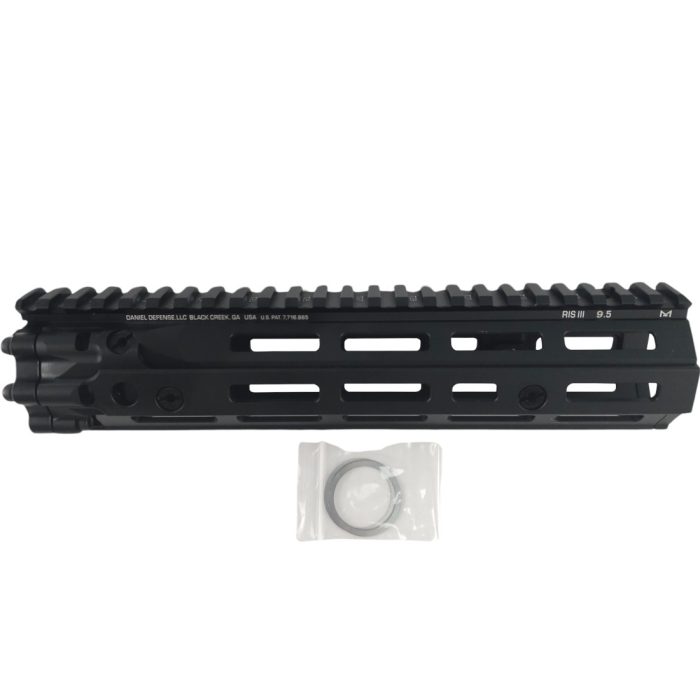 9.5 Inch Daniel Defense RIS-III M-LOK Metal Gel Blaster Handguard - Black