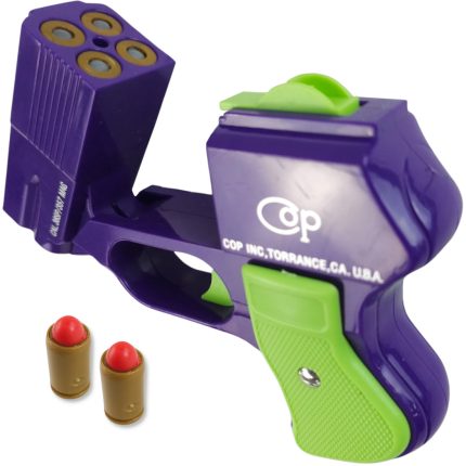 COP 357 Four Barrel Dart Firing Toy Pistol - Purple and Green