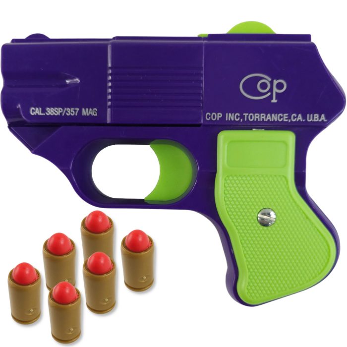 COP 357 Four Barrel Dart Firing Toy Pistol - Purple and Green