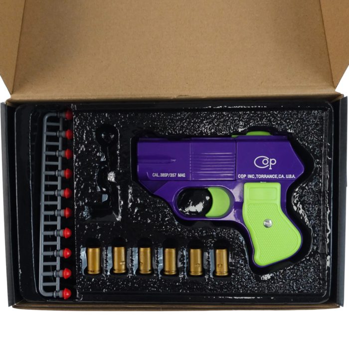 COP 357 Four Barrel Dart Firing Toy Pistol - Purple and Green