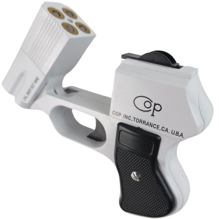 COP 357 Four Barrel Dart Firing Toy Pistol - White and Black