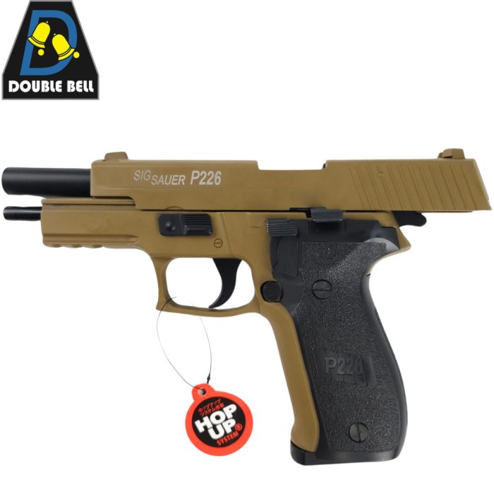 Double Bell Sig Sauer P226 Gel blaster Pistol - FDE