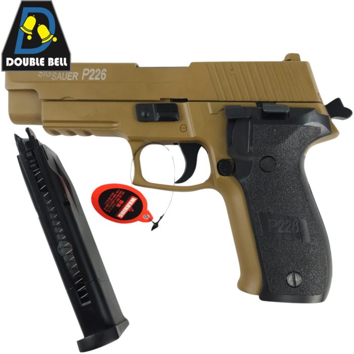 Double Bell Sig Sauer P226 Gel blaster Pistol - FDE