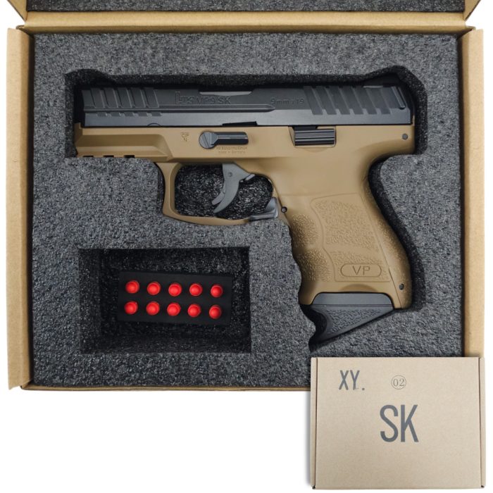 KELe HK VP9 SK Manual Springer Gel Blaster - Black and Tan