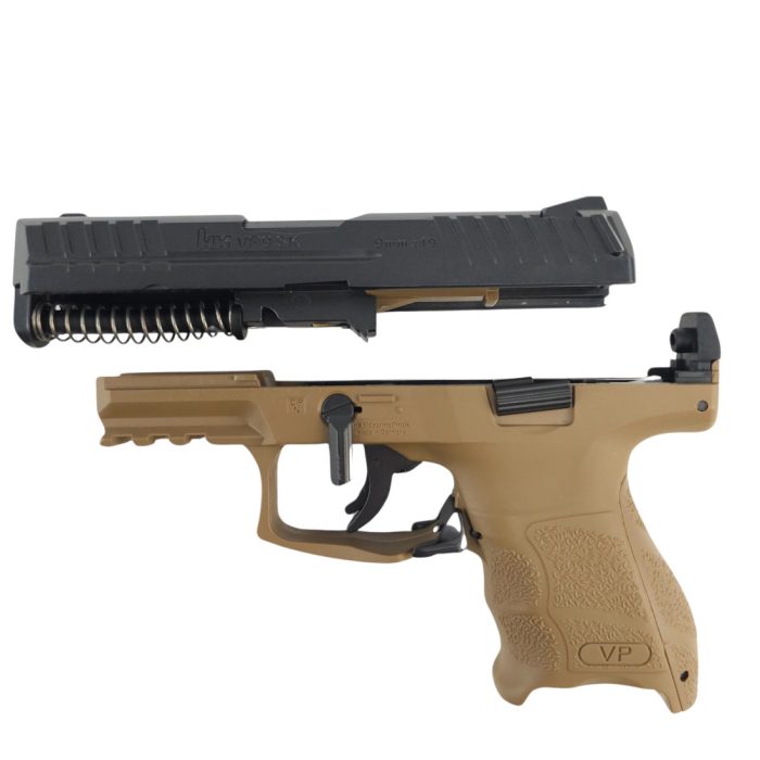 KELe HK VP9 SK Manual Springer Gel Blaster - Black and Tan