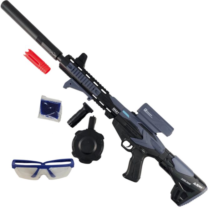 M416 Future Kids AEG Gel Blaster Assault Rifle Toy - Grey