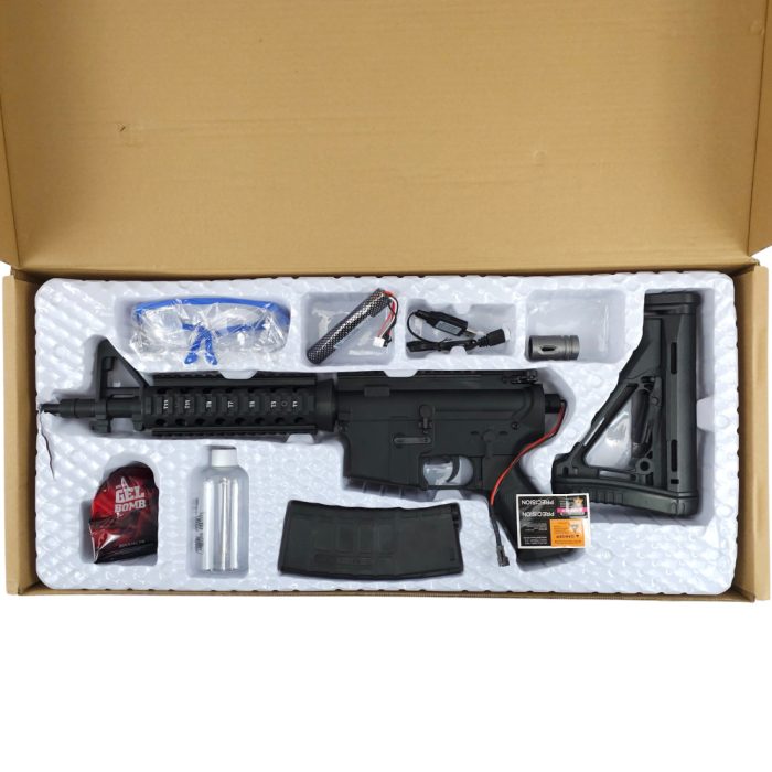 M4A1 Gen8 AEG Gel Blaster Assault Rifle with Metal Inner Barrel - Black