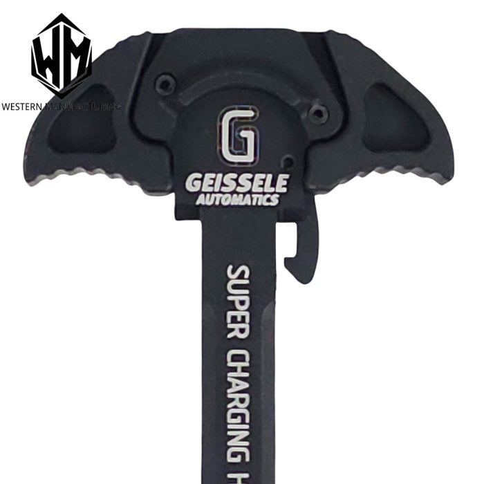 WM Geissele CNC MWS GBBR Gel Blaster Charging Handle - Black