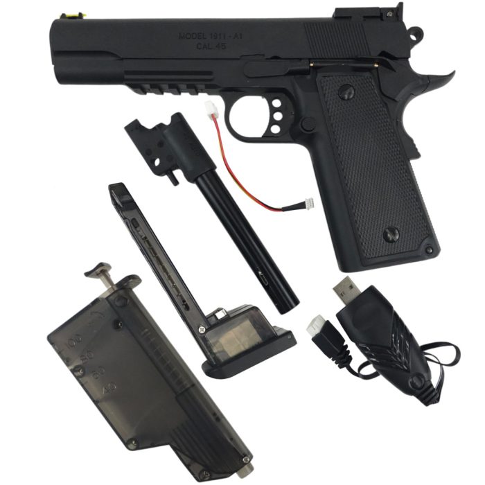 YUKE 1911 Electric Blow Back Gel Blaster and Laser Shooting Pistol