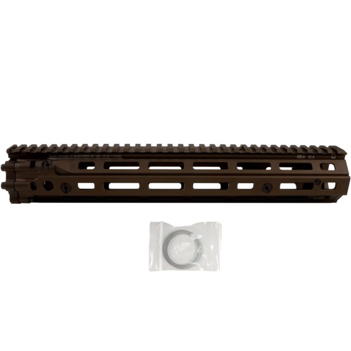 12.5 Inch Daniel Defense RIS-III M-LOK Metal Gel Blaster Handguard - Metallic FDE