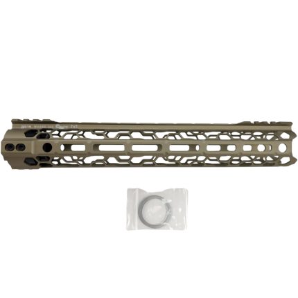 12.5 Inch ODIN O2 Lite M-LOK Metal Gel Blaster Handguard - FDE