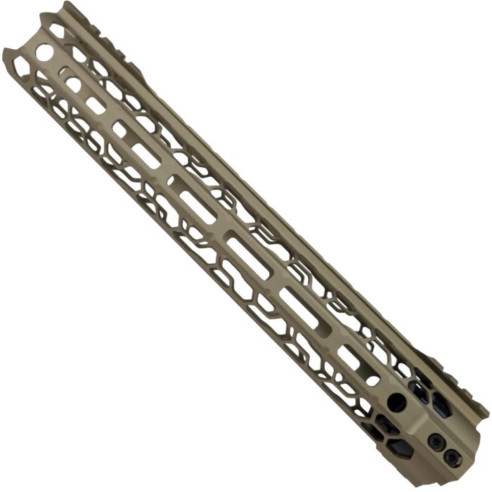 12.5 Inch ODIN O2 Lite M-LOK Metal Gel Blaster Handguard - FDE