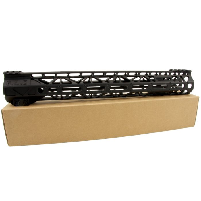 13.7 Inch BAD RigidRail M-LOK Gel Blaster Metal Handguard - Black