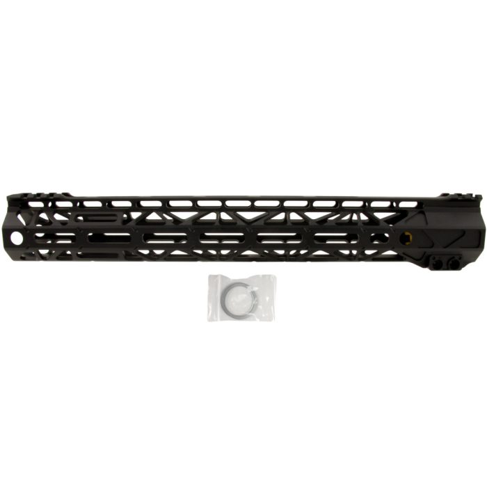 13.7 Inch BAD RigidRail M-LOK Gel Blaster Metal Handguard - Black