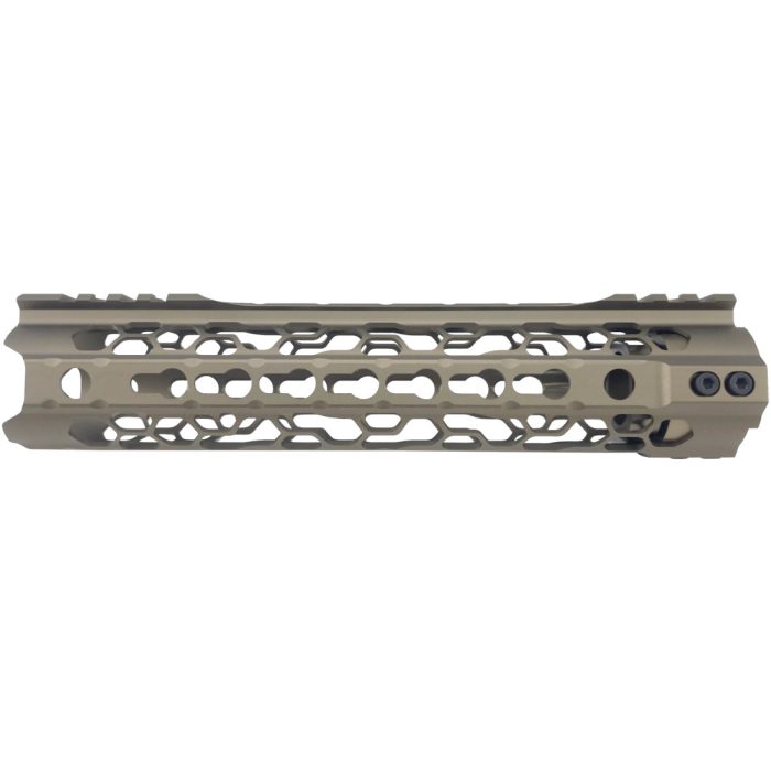 9.5 Inch ODIN O2 Lite Key Mod Metal Gel Blaster Handguard - FDE