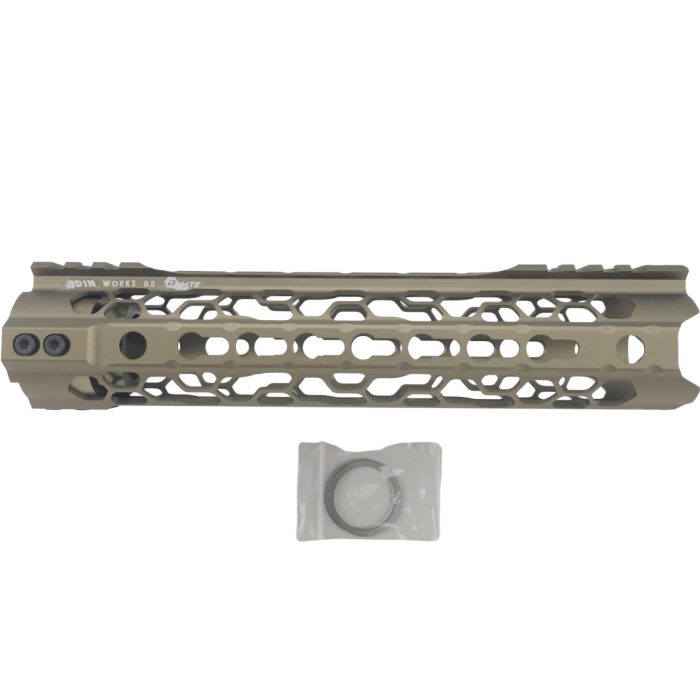 9.5 Inch ODIN O2 Lite Key Mod Metal Gel Blaster Handguard - FDE