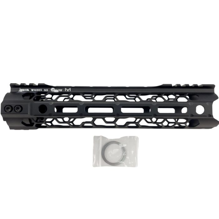 9.5 Inch ODIN O2 Lite Metal Gel Blaster Handguard - Black