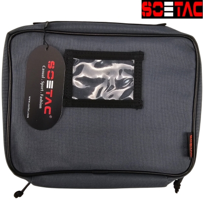 SOETAC Q206-2 Tactical Pistol Case Gel Blaster Bag – Grey