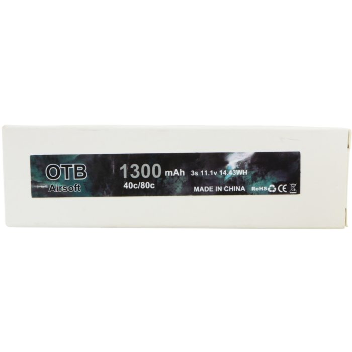 OTB 1300mah 11.1v Li-Po Gel Blaster Battery Mini Tamiya plug