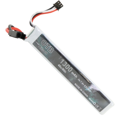 OTB 1300mah 7.4v Li-Po Gel Blaster Battery Mini Tamiya plug