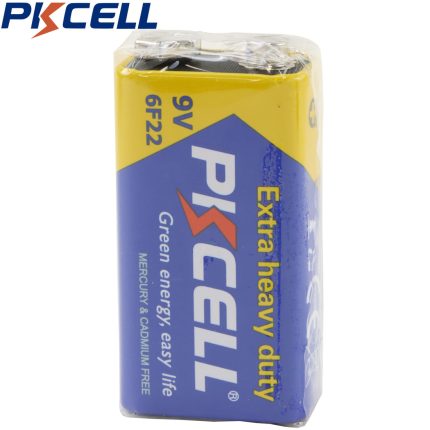 PKCELL 6F22 9V 1200 mAh Carbon Zinc Battery (Single)