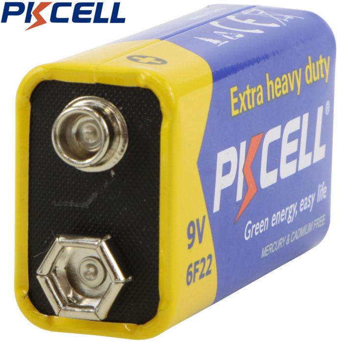 PKCELL 6F22 9V 1200 mAh Carbon Zinc Battery (Single)