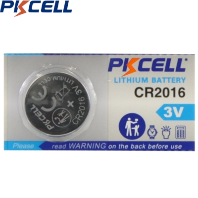 PKCELL CR2016 3V 75 mAh Lithium Button Battery (Single)