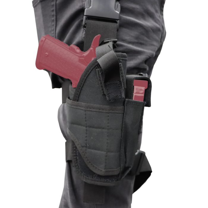 Universal Drop Leg Gel Blaster Pistol Holster - RH Black