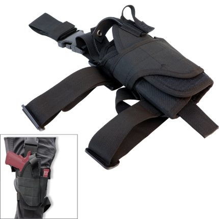 Universal Drop Leg Gel Blaster Pistol Holster - RH Black