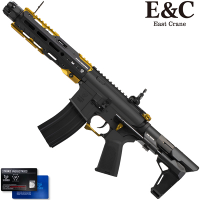 E&C EMG Strike Industries Sentinel AEG Gel Blaster Rifle – Gold (EC-337-GD)