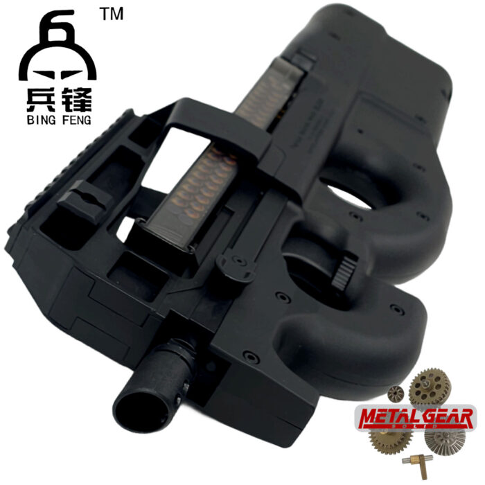 BF P90 V4 Metal Gears Gel Blaster PDW Nylon Body - Black