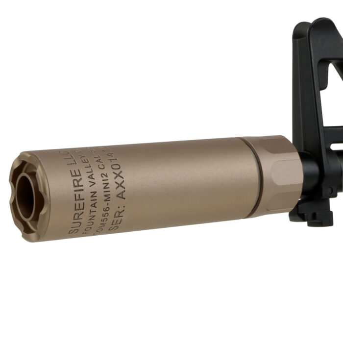 Surefire SOCOM556-Mini12 12cm Suppressor for Gel Blasters - FDE