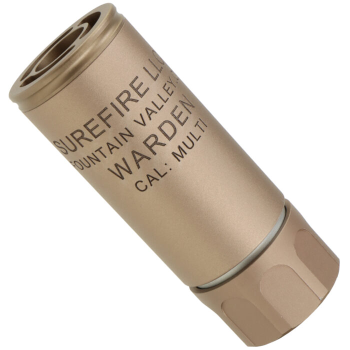 Surefire WARDEN 9cm Suppressor for Gel Blasters - FDE