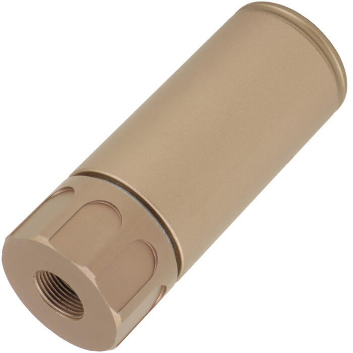 Surefire WARDEN 9cm Suppressor for Gel Blasters - FDE