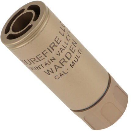 Surefire WARDEN 9cm Suppressor for Gel Blasters - FDE